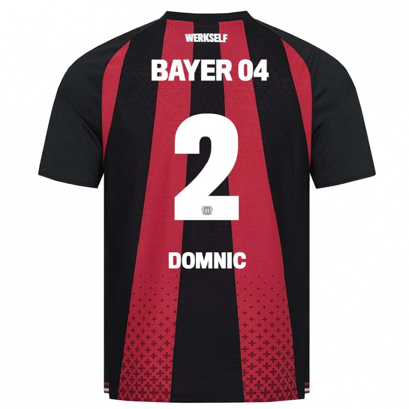 Danxen Kinder Nebe-Sirak Domnic #2 Schwarz Weiß Rot Heimtrikot Trikot 2026/27 T-Shirt