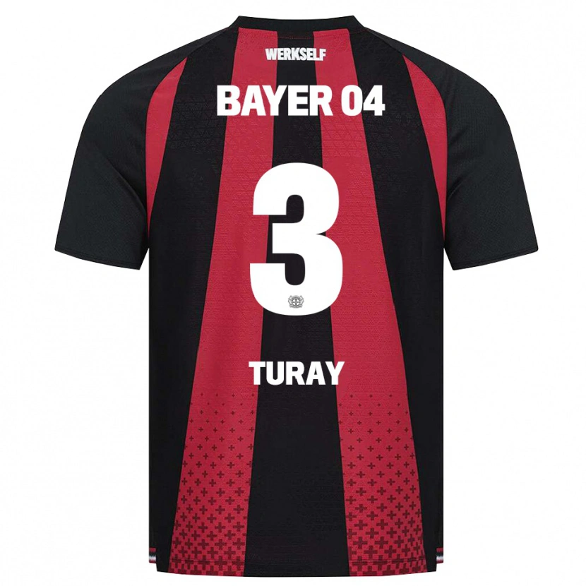 Danxen Kinder Osman Turay #3 Schwarz Weiß Rot Heimtrikot Trikot 2026/27 T-Shirt