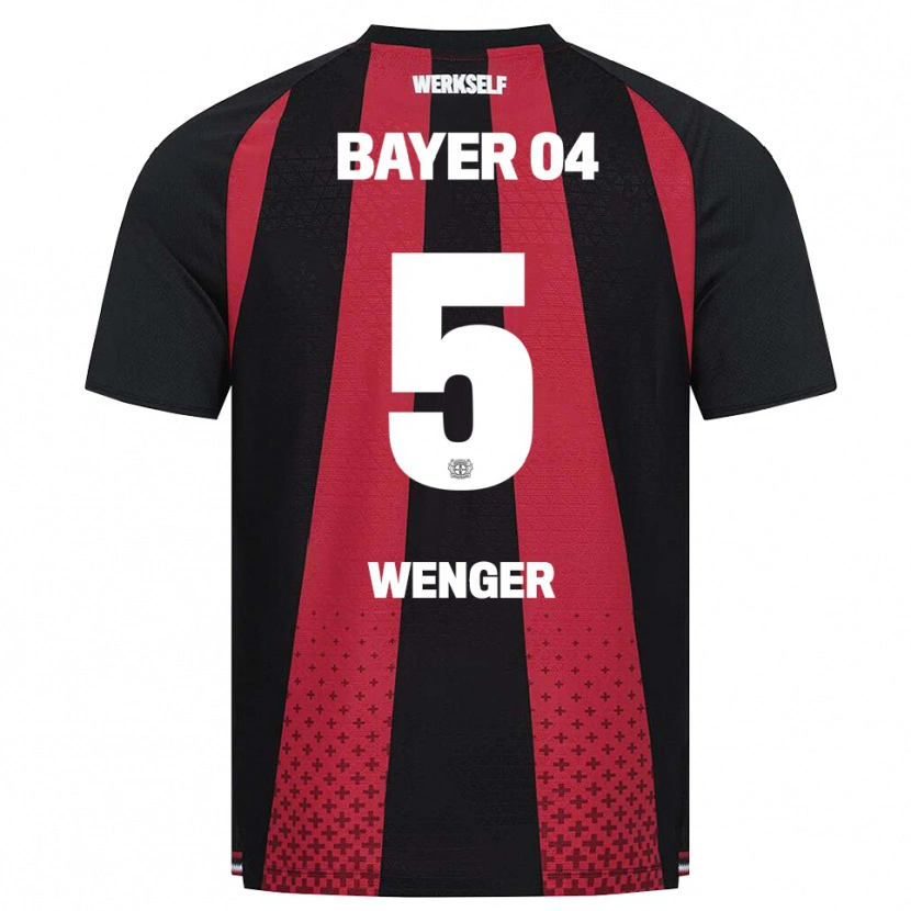 Danxen Kinder Claudia Wenger #5 Schwarz Weiß Rot Heimtrikot Trikot 2026/27 T-Shirt