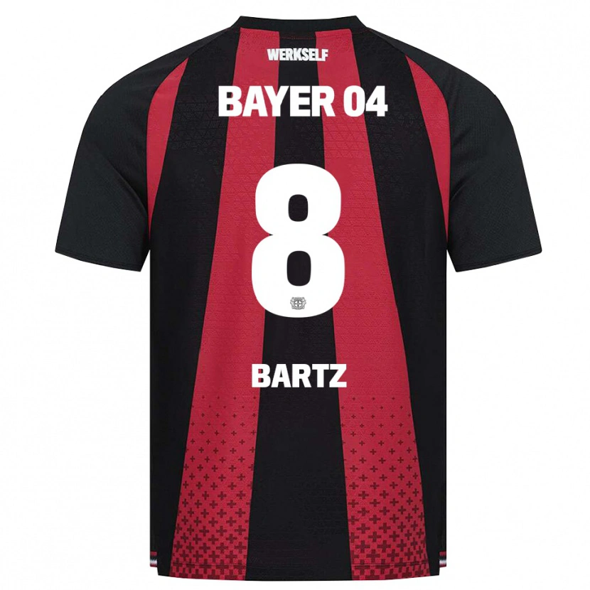 Danxen Kinder Paulina Bartz #8 Schwarz Weiß Rot Heimtrikot Trikot 2026/27 T-Shirt