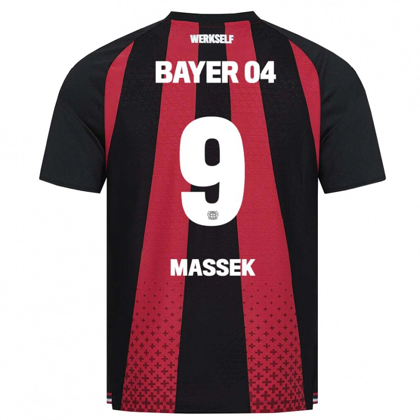 Danxen Kinder Ivan Massek #9 Schwarz Weiß Rot Heimtrikot Trikot 2026/27 T-Shirt