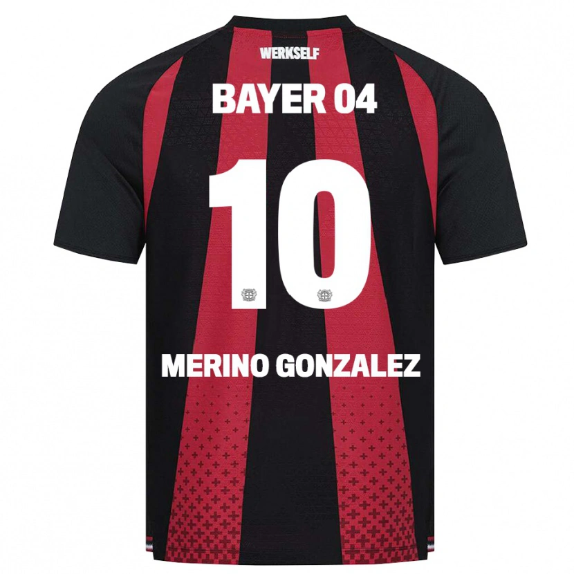 Danxen Kinder Estrella Merino Gonzalez #10 Schwarz Weiß Rot Heimtrikot Trikot 2026/27 T-Shirt