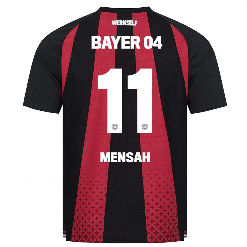 Danxen Kinder Jeremiah Mensah #11 Schwarz Weiß Rot Heimtrikot Trikot 2026/27 T-Shirt