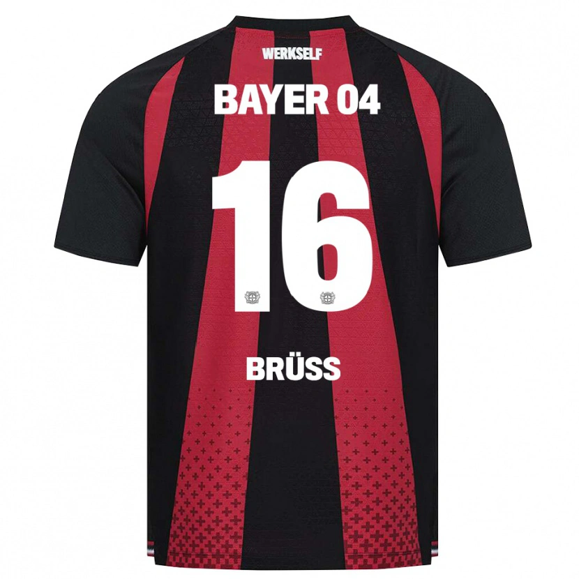 Danxen Kinder Tom Brüss #16 Schwarz Weiß Rot Heimtrikot Trikot 2026/27 T-Shirt