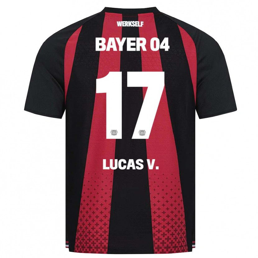 Danxen Kinder Lucas Vázquez #17 Schwarz Weiß Rot Heimtrikot Trikot 2026/27 T-Shirt