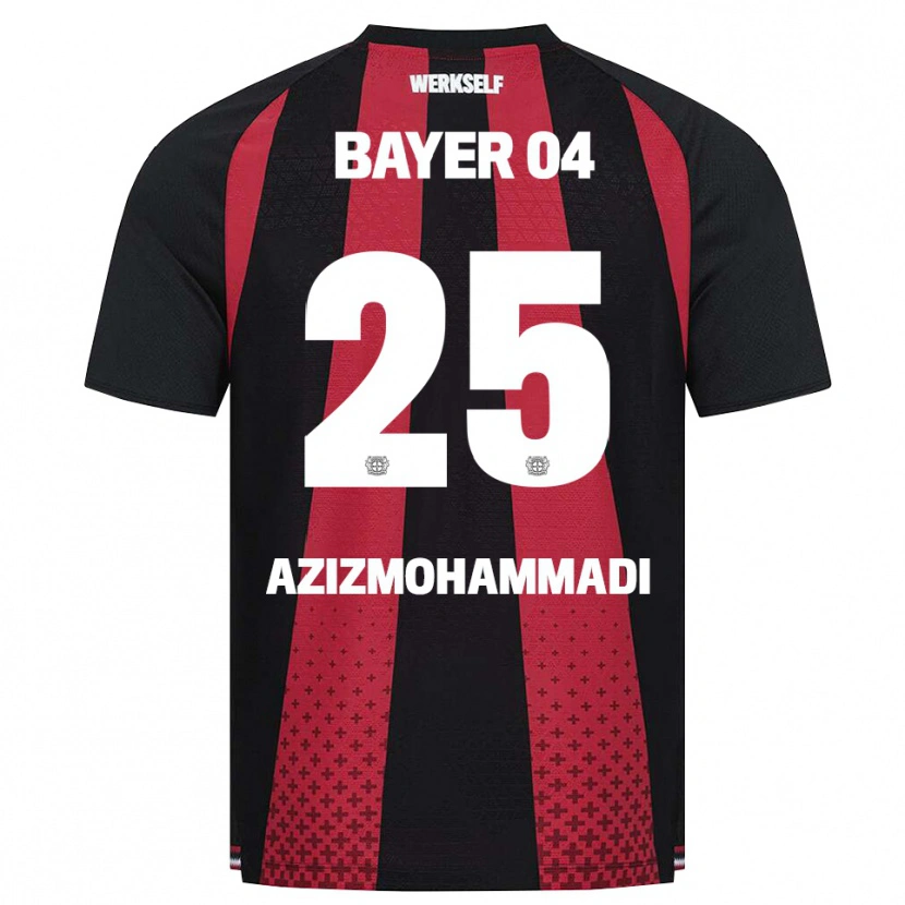 Danxen Kinder Mick Aziz Mohammadi #25 Schwarz Weiß Rot Heimtrikot Trikot 2026/27 T-Shirt