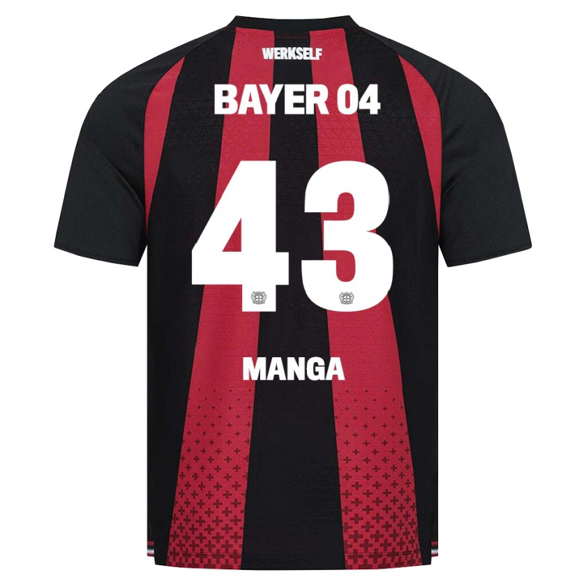 Danxen Kinder Edmond Manga #43 Schwarz Weiß Rot Heimtrikot Trikot 2026/27 T-Shirt