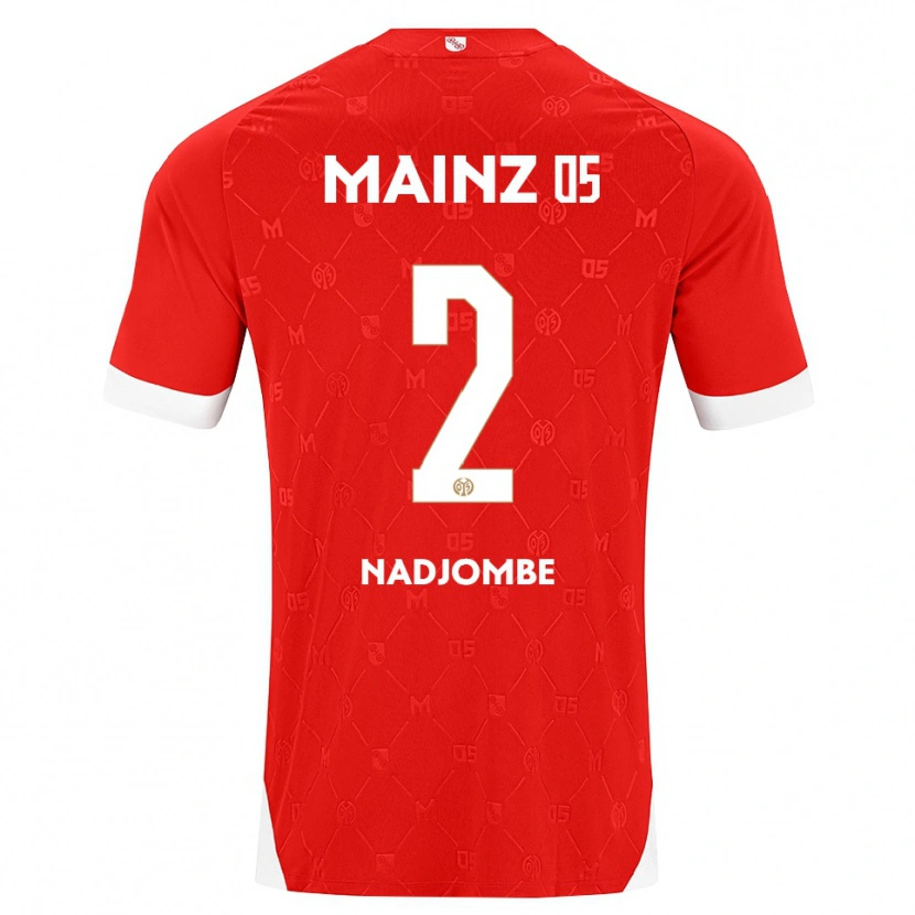 Danxen Kinder Jean-Marie Nadjombe #2 Rot Weiß Heimtrikot Trikot 2026/27 T-Shirt