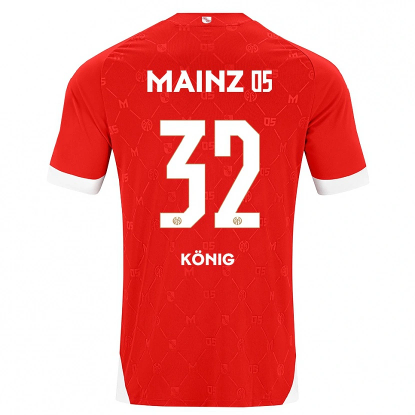 Danxen Kinder Raúl König #32 Rot Weiß Heimtrikot Trikot 2026/27 T-Shirt