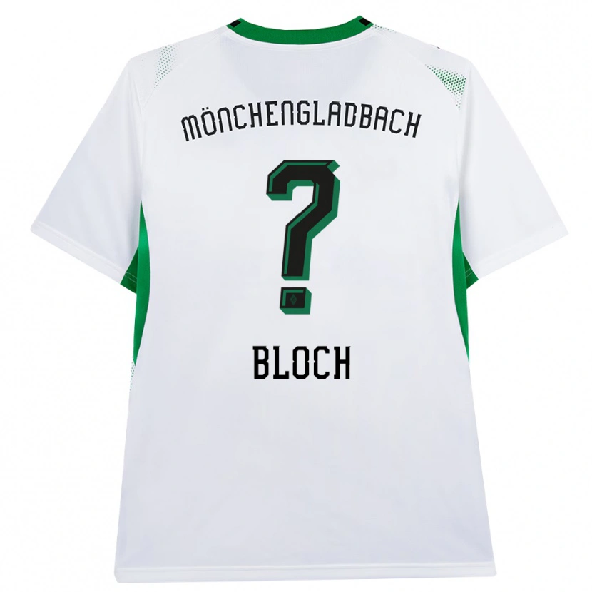 Danxen Kinder Stefan Bloch #0 Weiß Schwarz Grün Heimtrikot Trikot 2026/27 T-Shirt