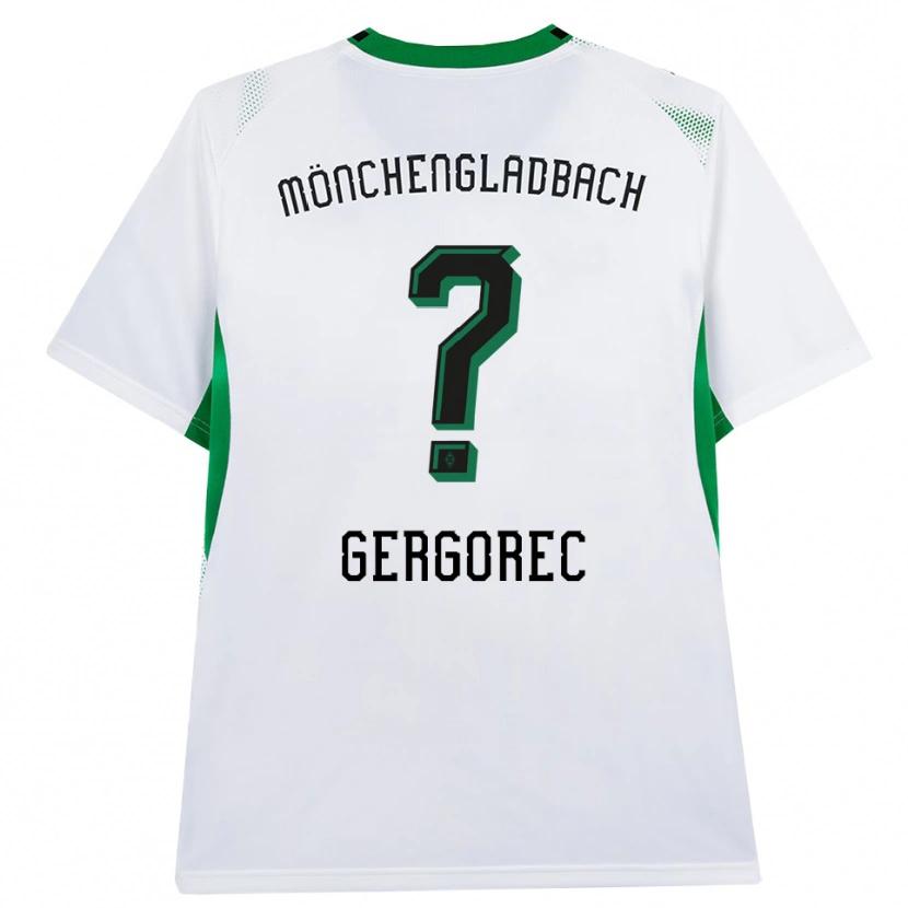 Danxen Kinder Noel Gergorec #0 Weiß Schwarz Grün Heimtrikot Trikot 2026/27 T-Shirt