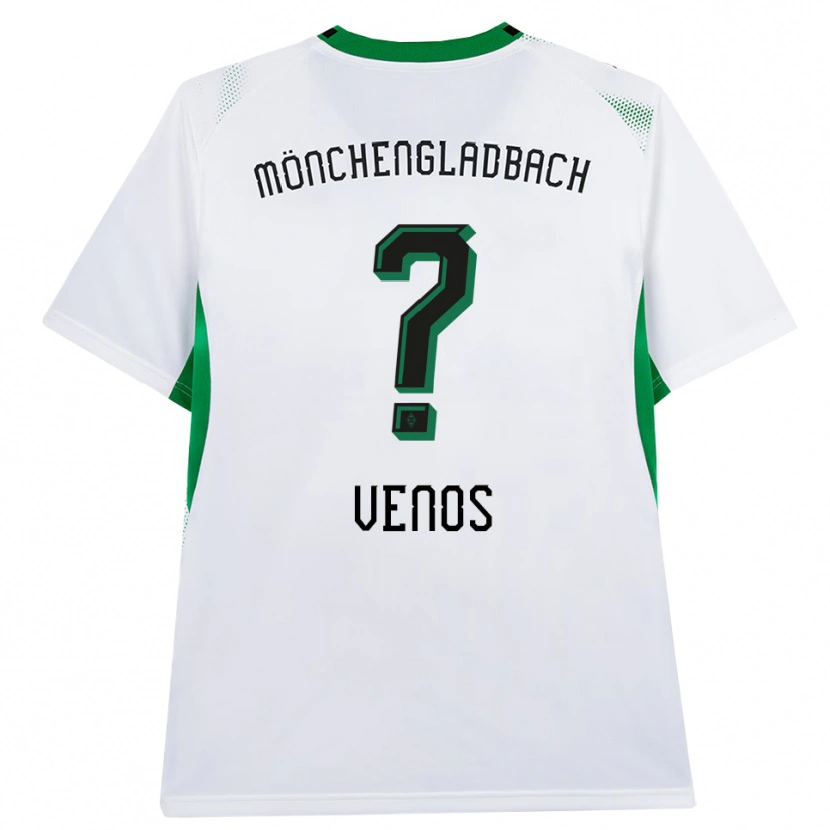 Danxen Kinder Christos Venos #0 Weiß Schwarz Grün Heimtrikot Trikot 2026/27 T-Shirt