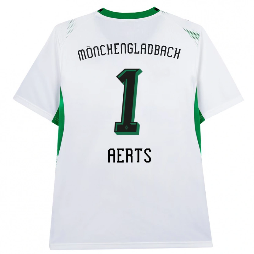 Danxen Kinder Liv Aerts #1 Weiß Schwarz Grün Heimtrikot Trikot 2026/27 T-Shirt