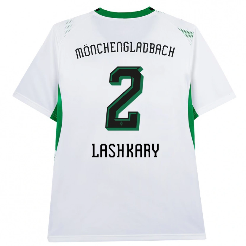 Danxen Kinder Roman Lashkary #2 Weiß Schwarz Grün Heimtrikot Trikot 2026/27 T-Shirt
