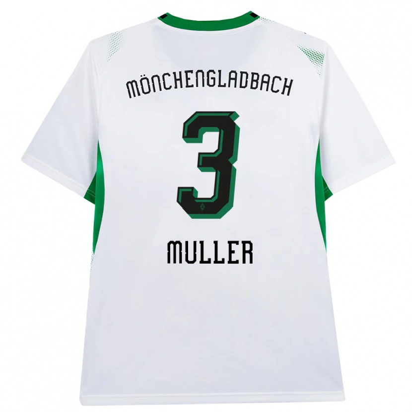 Danxen Kinder Barbara Müller #3 Weiß Schwarz Grün Heimtrikot Trikot 2026/27 T-Shirt