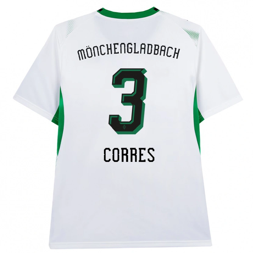 Danxen Kinder Carolin Corres #3 Weiß Schwarz Grün Heimtrikot Trikot 2026/27 T-Shirt