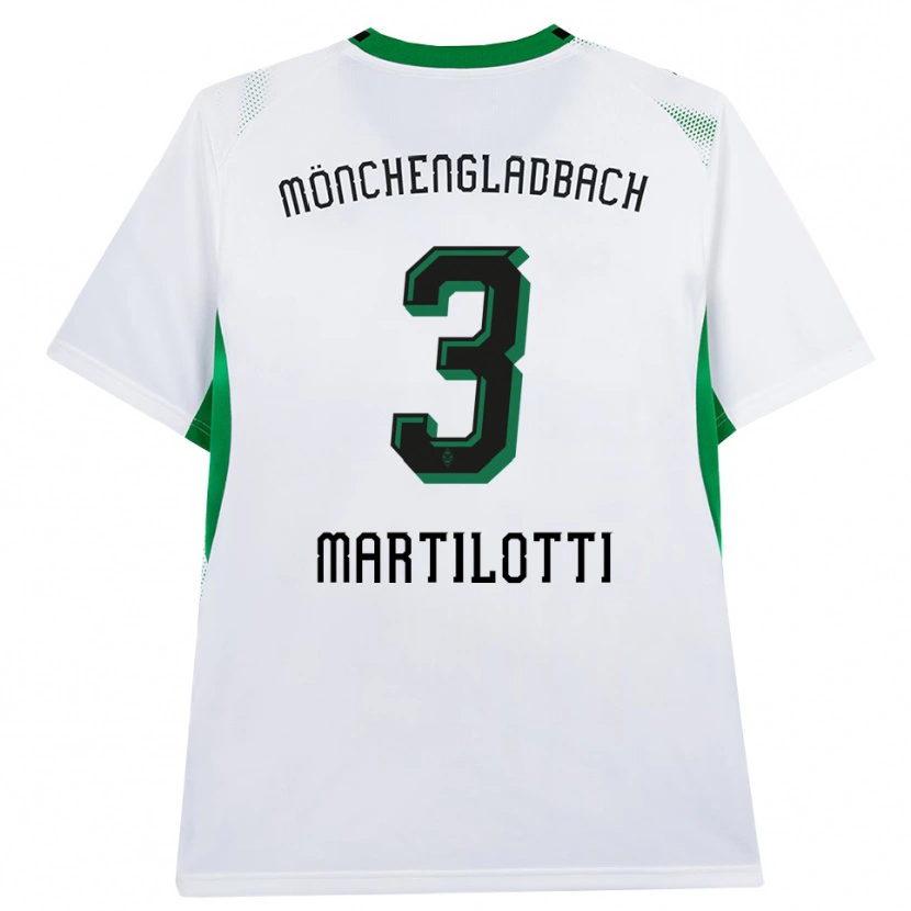 Danxen Kinder Francesco Martilotti #3 Weiß Schwarz Grün Heimtrikot Trikot 2026/27 T-Shirt