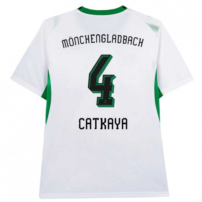 Danxen Kinder Talha Catkaya #4 Weiß Schwarz Grün Heimtrikot Trikot 2026/27 T-Shirt
