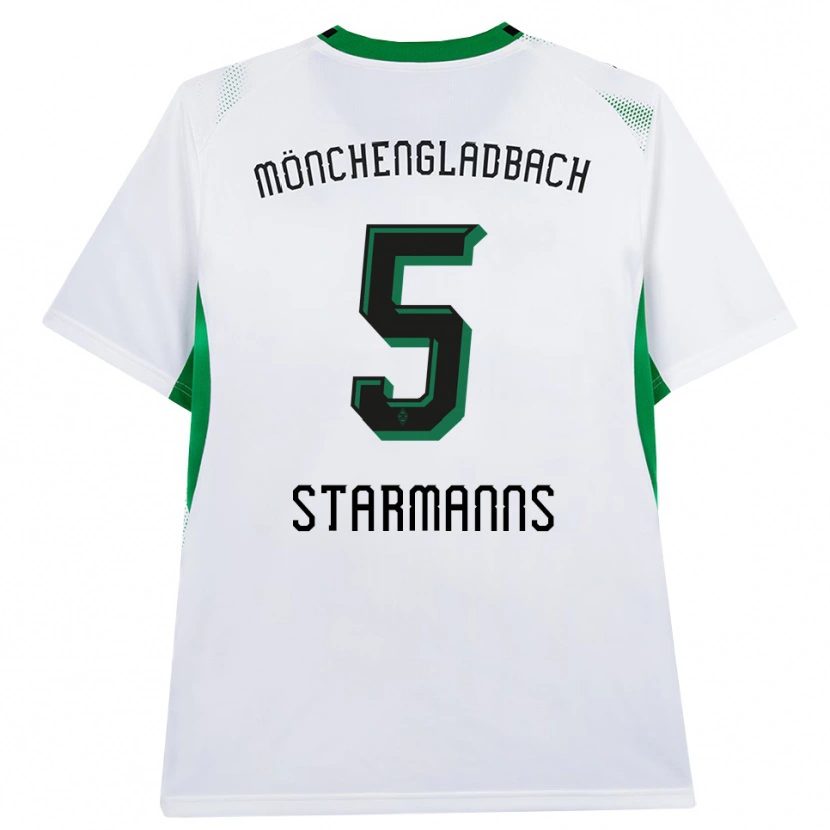 Danxen Kinder Sandra Starmanns #5 Weiß Schwarz Grün Heimtrikot Trikot 2026/27 T-Shirt