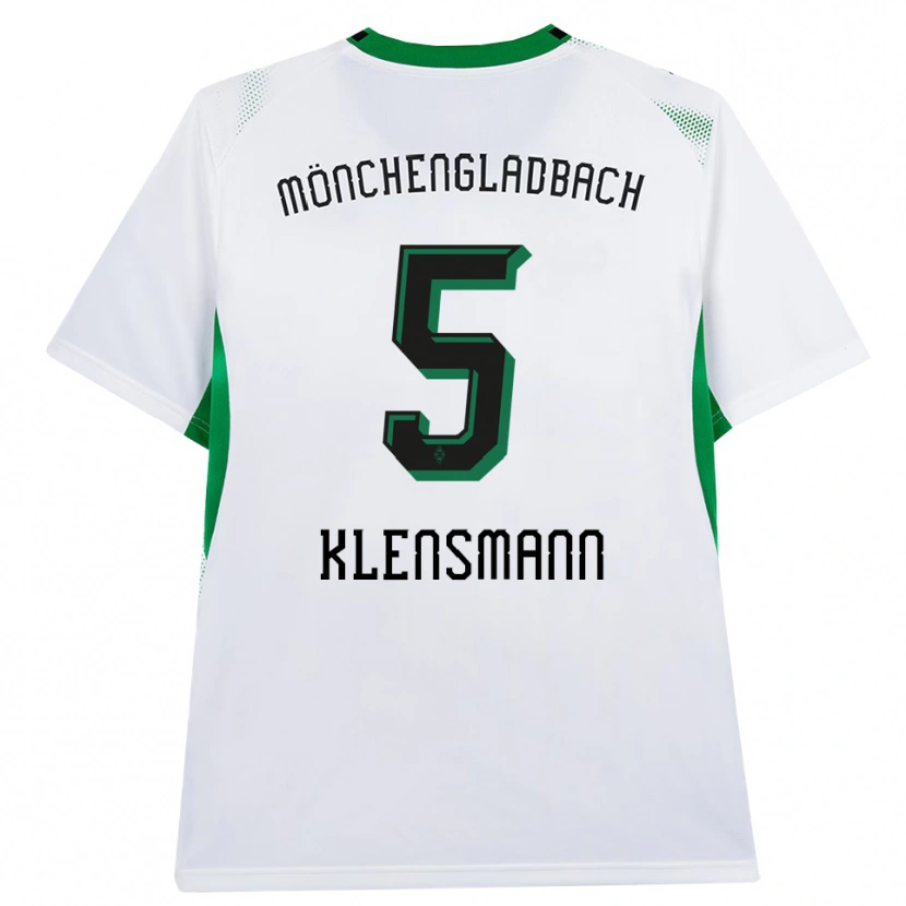 Danxen Kinder Paula Klensmann #5 Weiß Schwarz Grün Heimtrikot Trikot 2026/27 T-Shirt