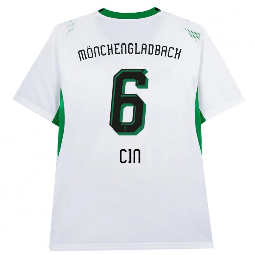 Danxen Kinder Miray Cin #6 Weiß Schwarz Grün Heimtrikot Trikot 2026/27 T-Shirt