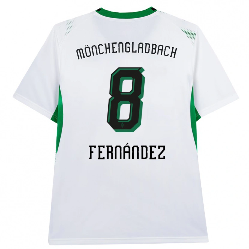 Danxen Kinder Oriol Fernandez Berenguer #8 Weiß Schwarz Grün Heimtrikot Trikot 2026/27 T-Shirt