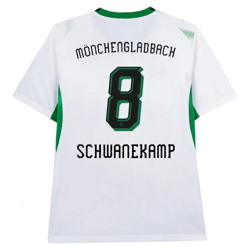 Danxen Kinder Jana Schwanekamp #8 Weiß Schwarz Grün Heimtrikot Trikot 2026/27 T-Shirt