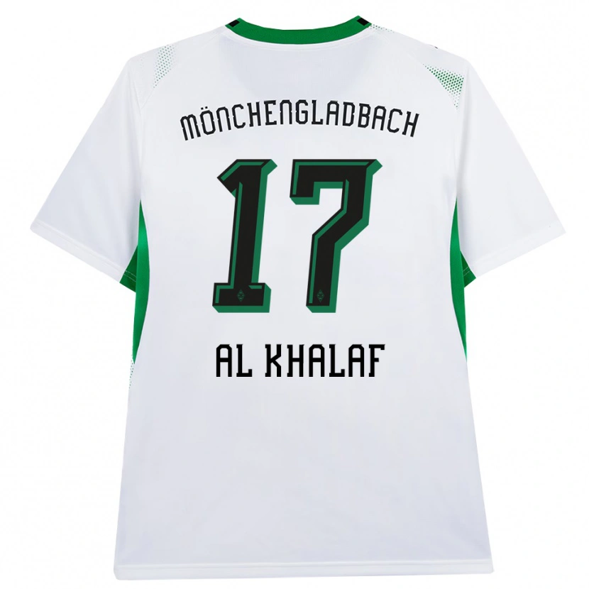 Danxen Kinder Abdul Al-Khalaf #17 Weiß Schwarz Grün Heimtrikot Trikot 2026/27 T-Shirt
