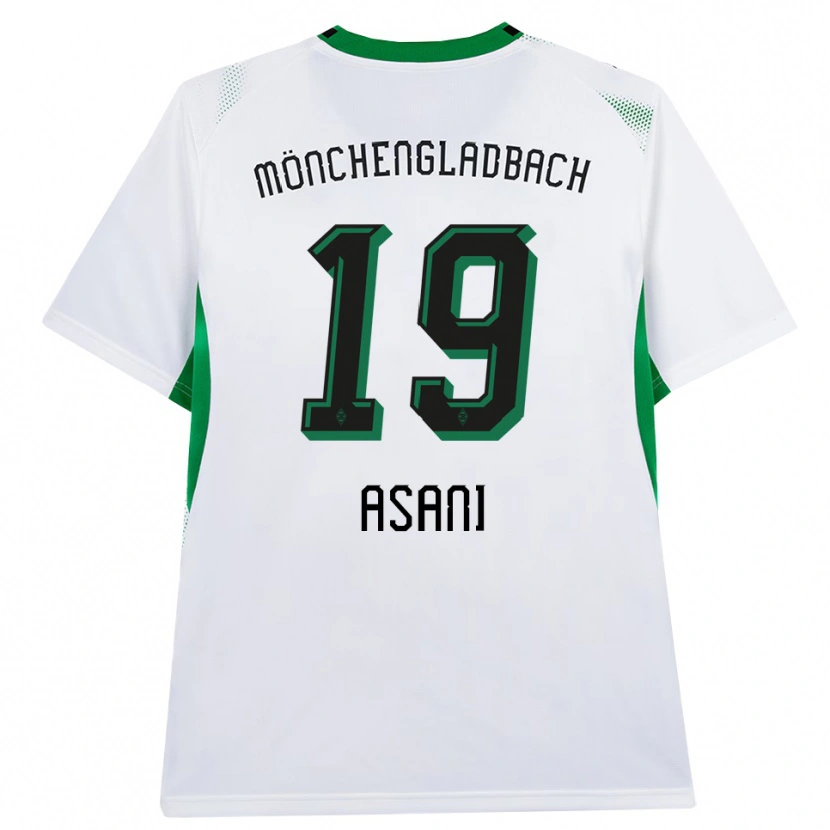 Danxen Kinder Aldrin Asani #19 Weiß Schwarz Grün Heimtrikot Trikot 2026/27 T-Shirt