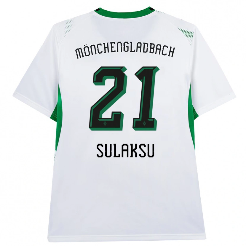 Danxen Kinder Ozan Sulaksu #21 Weiß Schwarz Grün Heimtrikot Trikot 2026/27 T-Shirt