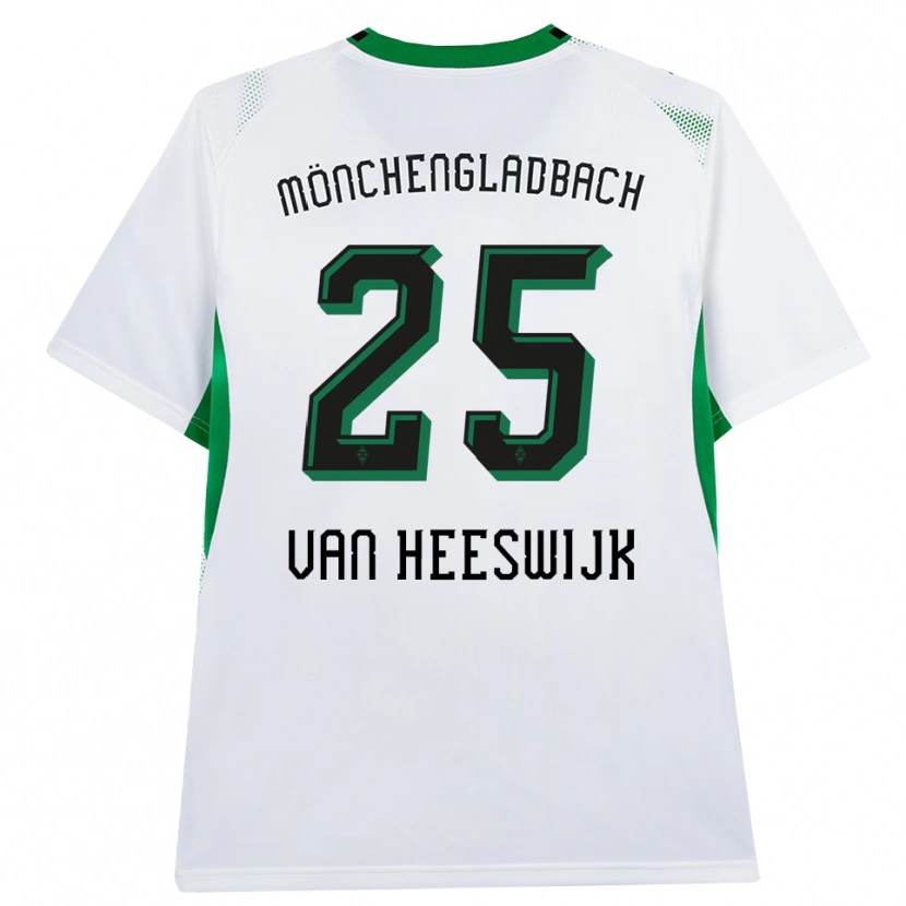 Danxen Kinder Amber Van Heeswijk #25 Weiß Schwarz Grün Heimtrikot Trikot 2026/27 T-Shirt