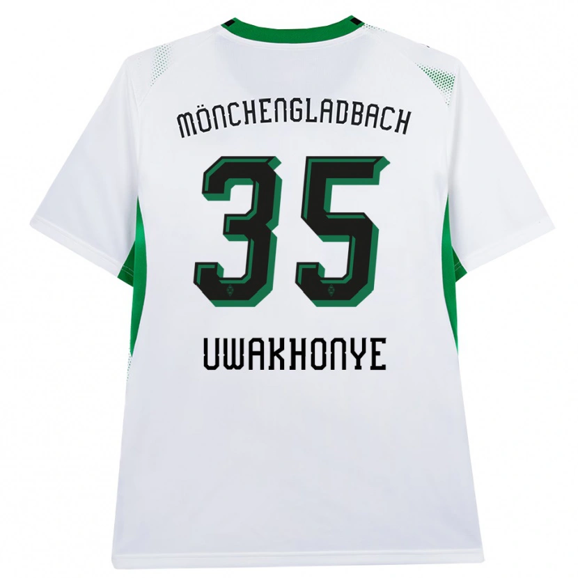 Danxen Kinder Josiah Uwakhonye #35 Weiß Schwarz Grün Heimtrikot Trikot 2026/27 T-Shirt