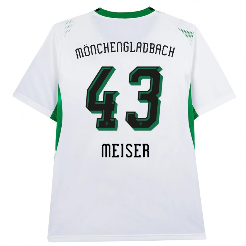 Danxen Kinder Tyler Meiser #43 Weiß Schwarz Grün Heimtrikot Trikot 2026/27 T-Shirt
