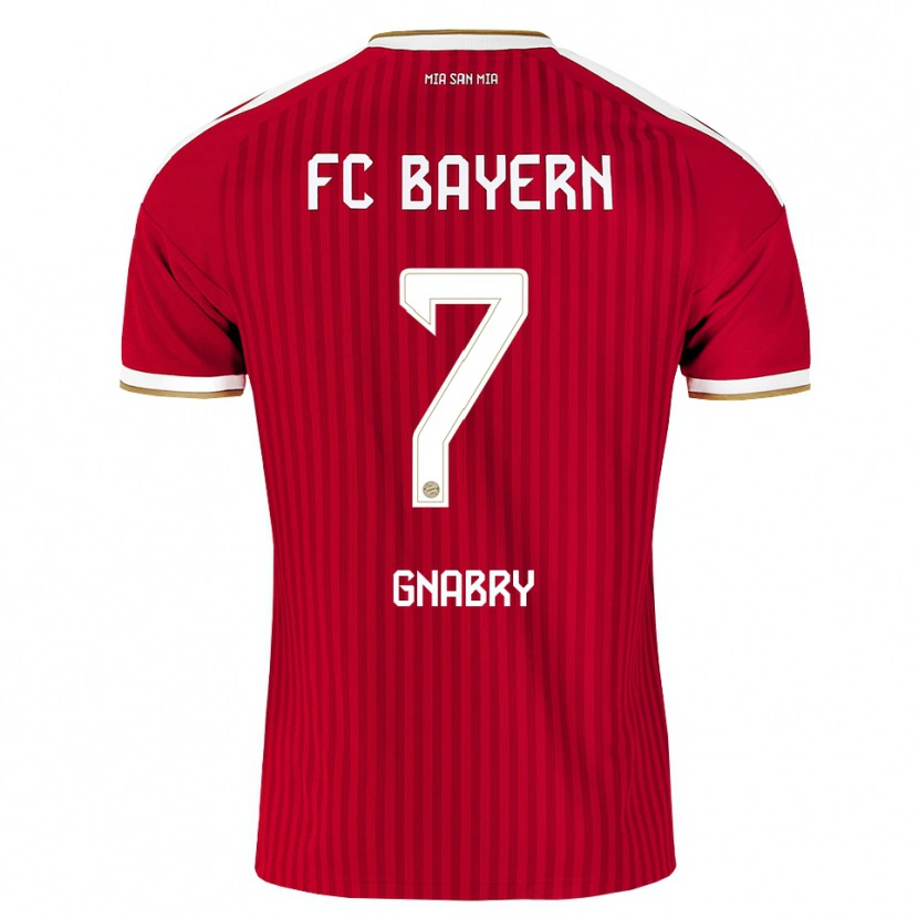 Danxen Kinder Serge Gnabry #7 Rot Weiß Blau Heimtrikot Trikot 2026/27 T-Shirt