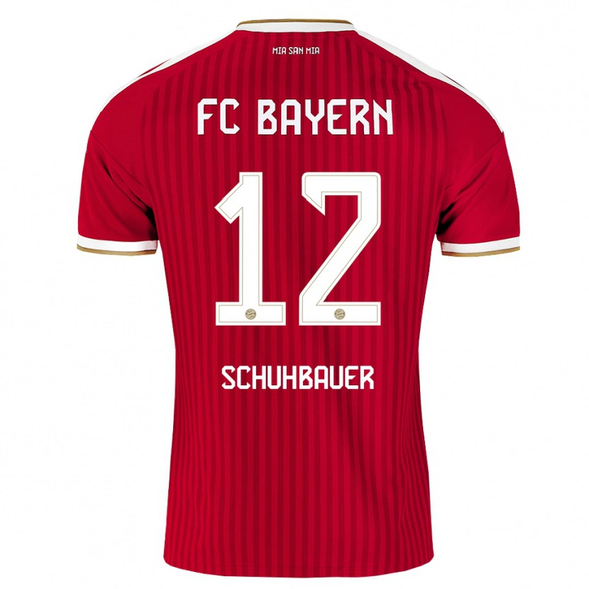 Danxen Kinder Maximilian Schuhbauer #12 Rot Weiß Blau Heimtrikot Trikot 2026/27 T-Shirt