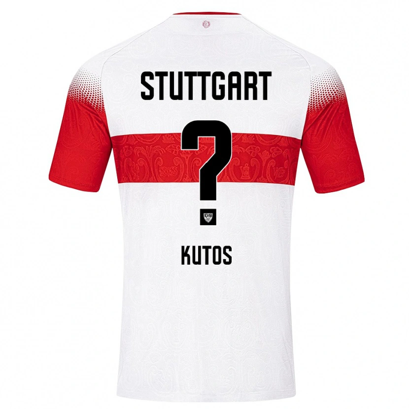 Danxen Kinder Nino Kutos #0 Weiß Rot Gelb Heimtrikot Trikot 2026/27 T-Shirt