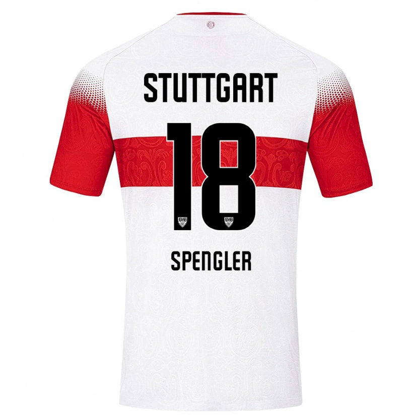 Danxen Kinder Jana Spengler #18 Weiß Rot Gelb Heimtrikot Trikot 2026/27 T-Shirt