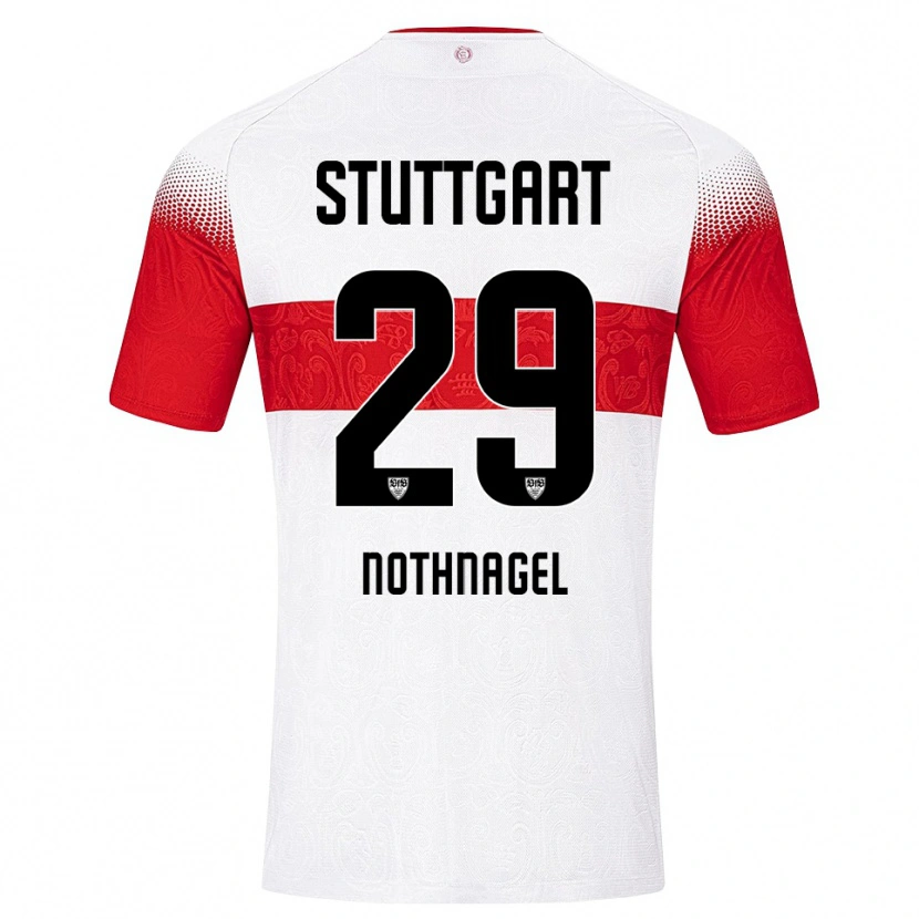 Danxen Kinder Dominik Nothnagel #29 Weiß Rot Gelb Heimtrikot Trikot 2026/27 T-Shirt