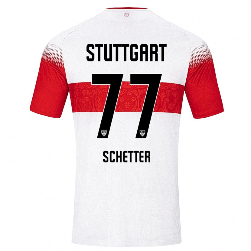 Danxen Kinder Leonie Schetter #77 Weiß Rot Gelb Heimtrikot Trikot 2026/27 T-Shirt