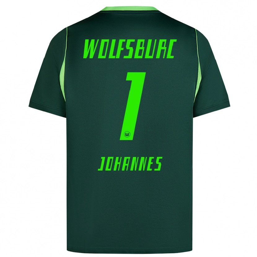 Danxen Kinder Stina Johannes #1 Dunkelgrün Weiß Heimtrikot Trikot 2026/27 T-Shirt