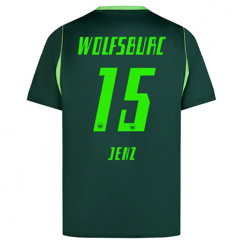 Danxen Kinder Moritz Jenz #15 Dunkelgrün Weiß Heimtrikot Trikot 2026/27 T-Shirt