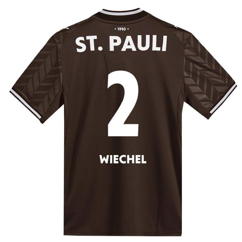Danxen Kinder Jan Wiechel #2 Kaffee Weiß Heimtrikot Trikot 2026/27 T-Shirt