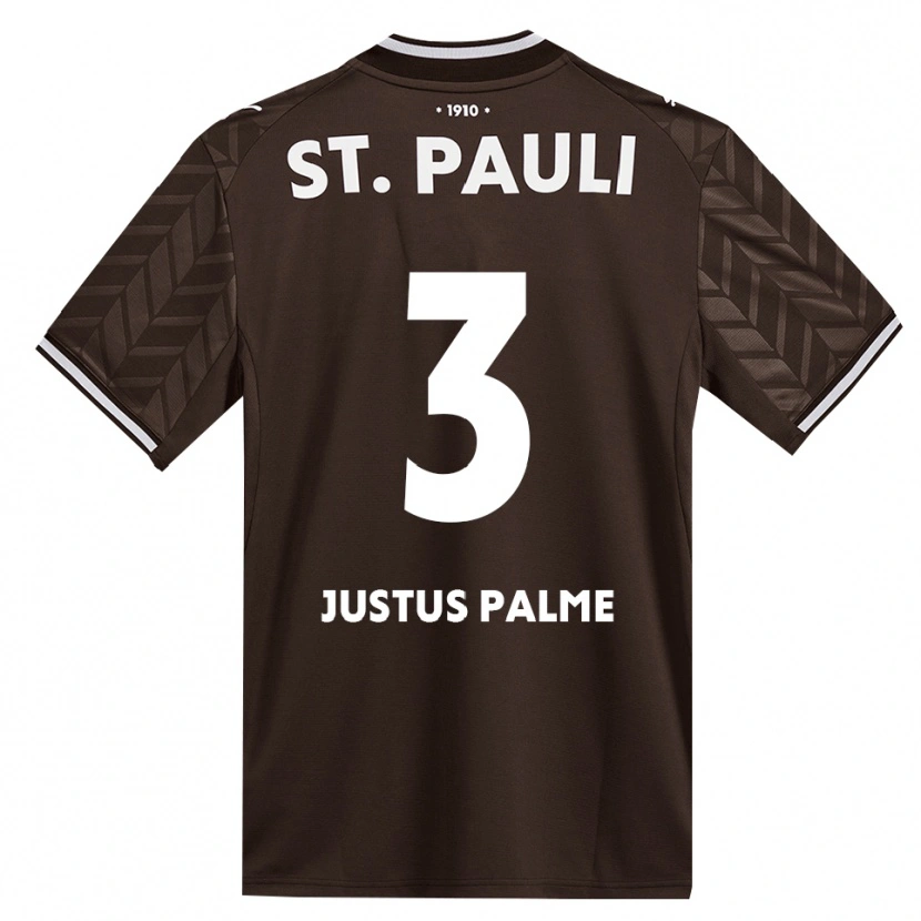 Danxen Kinder Johannes Justus Palme #3 Kaffee Weiß Heimtrikot Trikot 2026/27 T-Shirt