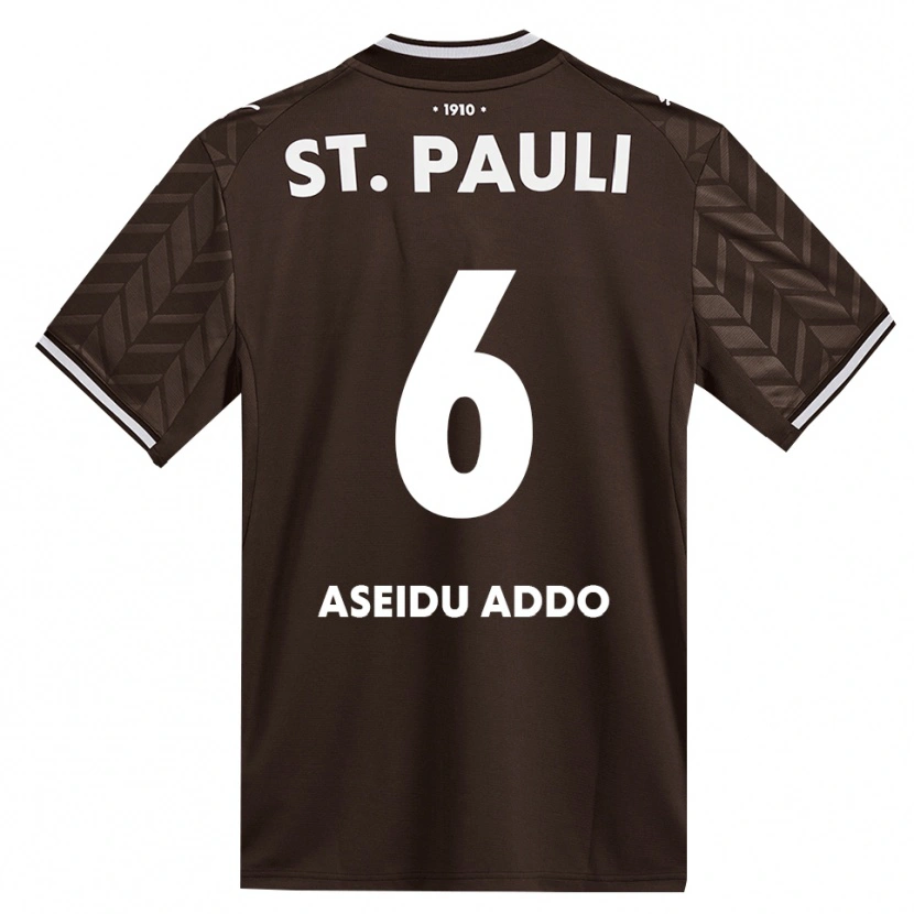 Danxen Kinder Joel Addo #6 Kaffee Weiß Heimtrikot Trikot 2026/27 T-Shirt