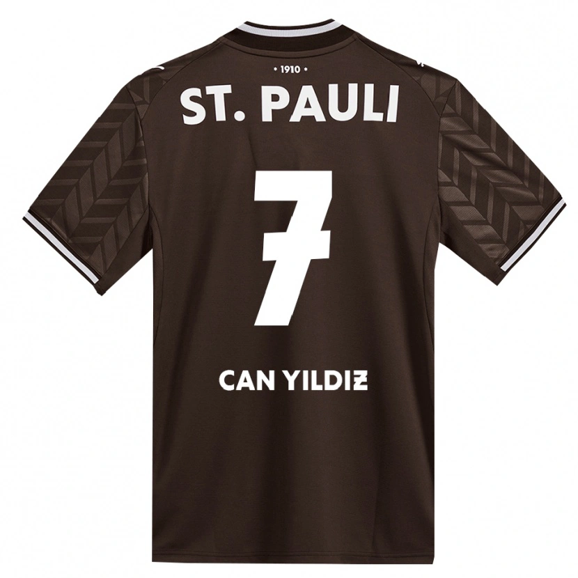 Danxen Kinder Emre Can Yildiz #7 Kaffee Weiß Heimtrikot Trikot 2026/27 T-Shirt