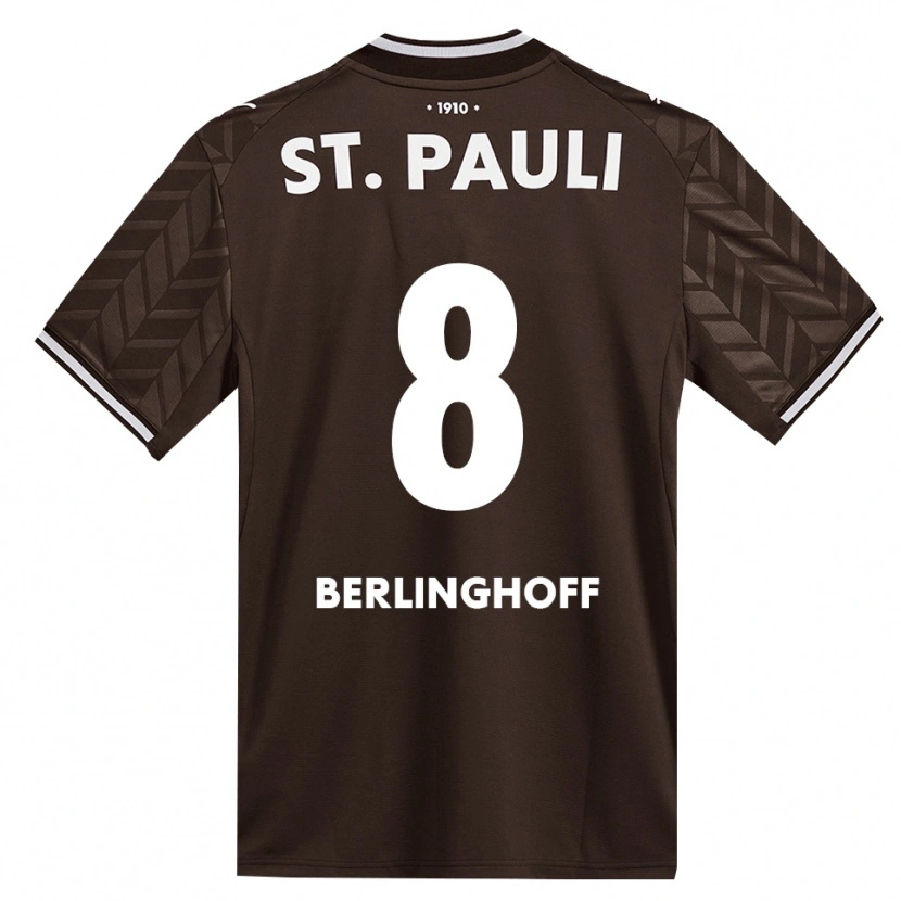 Danxen Kinder Marlene Berlinghoff #8 Kaffee Weiß Heimtrikot Trikot 2026/27 T-Shirt