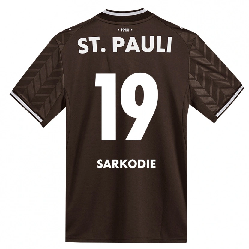 Danxen Kinder Joel Sarkodie #19 Kaffee Weiß Heimtrikot Trikot 2026/27 T-Shirt