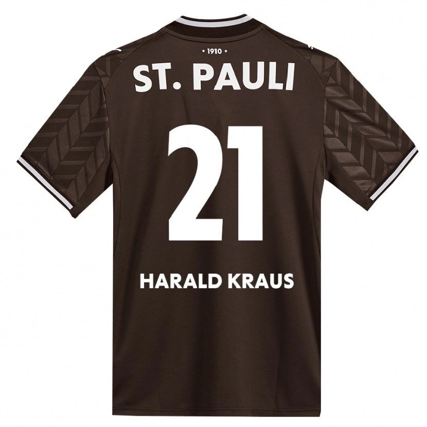 Danxen Kinder Stefan Harald Kraus #21 Kaffee Weiß Heimtrikot Trikot 2026/27 T-Shirt