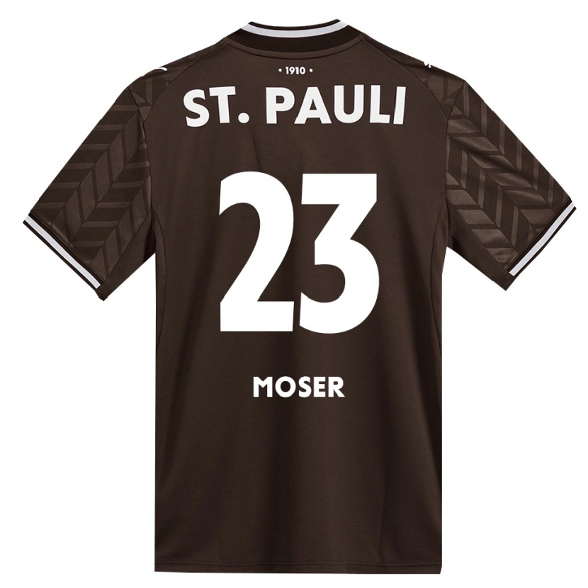 Danxen Kinder Ammon Moser #23 Kaffee Weiß Heimtrikot Trikot 2026/27 T-Shirt