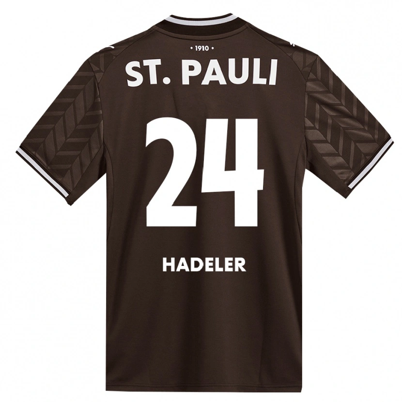 Danxen Kinder Jonathan Hadeler #24 Kaffee Weiß Heimtrikot Trikot 2026/27 T-Shirt
